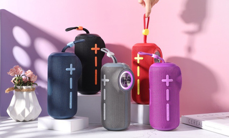 Głośnik Bluetooth T&G TG698 IPX5 BOOMBOX 10W RGB FM microUSB AUX TF