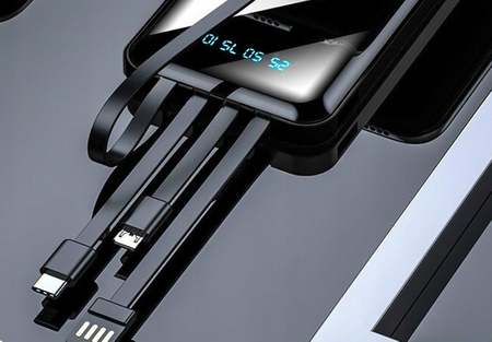 M1 /  POWERBANK  fast charge 10000MAH MICRO USB, USB-C, LIGHTNING, USB