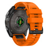 Pasek silikonowy Tech-Protect Silicone Line na Garmin Fenix 5 / 6 / 6 Pro / 7 / 8 (47 mm) / E - pomarańczowy
