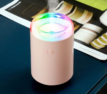 Mini ultradźwiękowy nawilżacz powietrza USB Rozpylacz olejków aromatycznych Z kolorowym światłem
