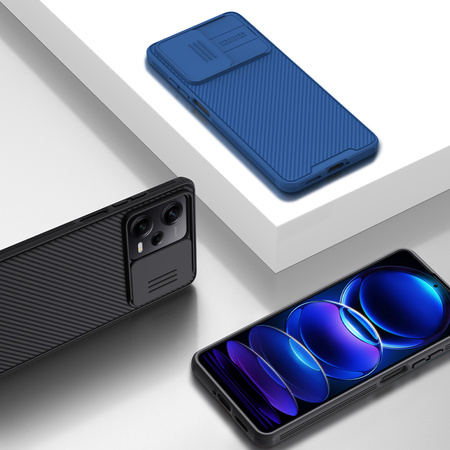 Nillkin CamShield Pro Case etui do Xiaomi Redmi Note 12 Pro / Poco X5 Pro 5G pokrowiec z osłoną na aparat czarne