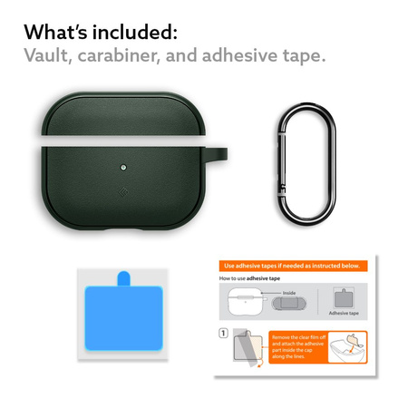 Etui Caseology Vault Apple AirPods Pro 1 / 2 - zielony