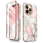 Etui Supcase Cosmo na iPhone 14 Pro - różowy marmur