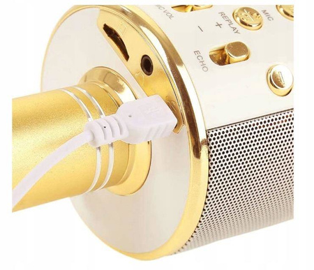 Mikrofon Zestaw Przenośny Bluetooth do Karaoke dla Dzieci