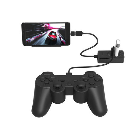 Hub Orico W5P-U2-100 4x USB-A 2.0 + microUSB 5V 1m - czarny