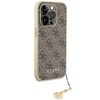 Etui Guess 4G Charms Collection do iPhone 15 Pro - brązowe