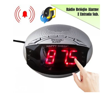 Radiobudzik budzik zegar zegarek z cyfrowym radiem fm Ładowarka USB
