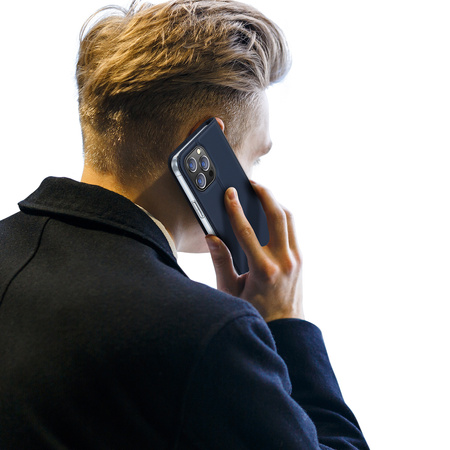 Etui do iPhone 15 Pro pokrowiec z klapką i portfelem Dux Ducis Skin Pro - niebieski