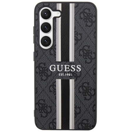 Etui Guess 4G Printed Stripes na Samsung Galaxy S23 - czarne