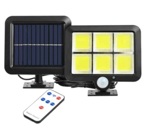 Zdalnie sterowana solarna lampa ścienna LED 