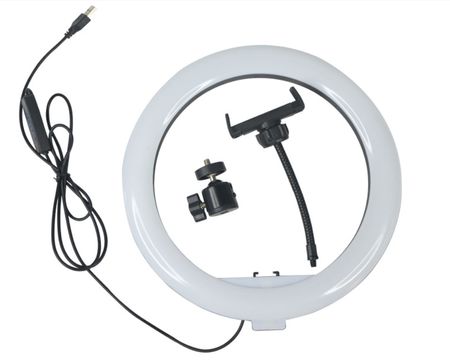 Lampa pierścieniowa LED 10" cali  45W statyw 200cm