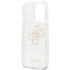 Guess GUHCP13LPCUGL4GTR iPhone 13 Pro / 13 6,1" transparent hard case Glitter 4G Big Logo