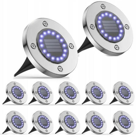 Oświetlenie ogrodowe solarne 16 LED lampki solarne 4 szt