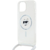 Etui Karl Lagerfeld IML Choupette Head & Cord MagSafe na iPhone 14 / 13 / 15 - przezroczyste