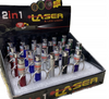 Mini latarka, wskaźnik laserowy 3w1, UV tester