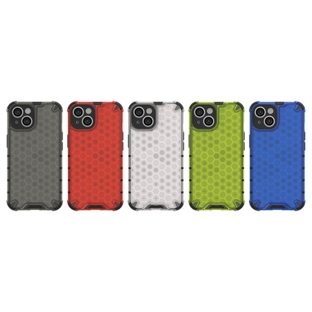 Honeycomb etui iPhone 14 pancerny hybrydowy pokrowiec przezroczyste