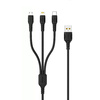 Kabel USB 3w1 Lightning Micro USB USB-C