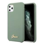 Etui Guess Silicone Vintage Gold Logo na iPhone 11 Pro - khaki