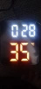 Cyfrowy budzik, elektroniczny zegar na biurko z temperaturą i datą, cyfrowy zegar na biurko z regulacją jasności, do sypialni w domu, w salonie, dekoracja biurka