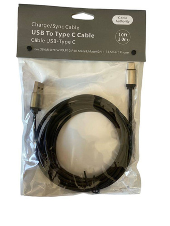 Kabel USB do Typ C 3M