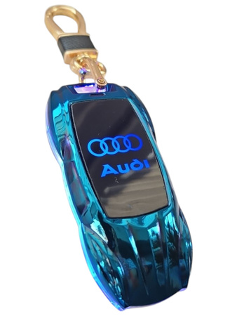 Brelok AUDI LED RGB Zapalniczka elektryczna plazmowa, breloczek do kluczy, zawieszka
