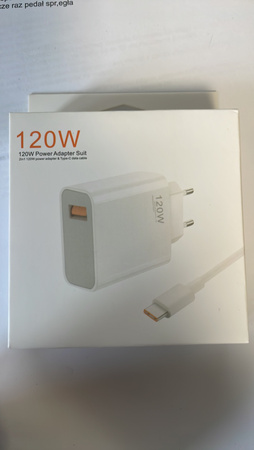 Ładowarka sieciowa 120W  USB plus kabel USB do USB-C