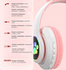 SŁUCHAWKI BEZP KOCIE USZY SŁUCHAWKI DLA DZIECI BLUETOOTH KOTEK