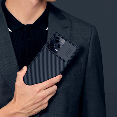 Nillkin CamShield Pro Case etui do Xiaomi Redmi Note 12 Pro / Poco X5 Pro 5G pokrowiec z osłoną na aparat czarne