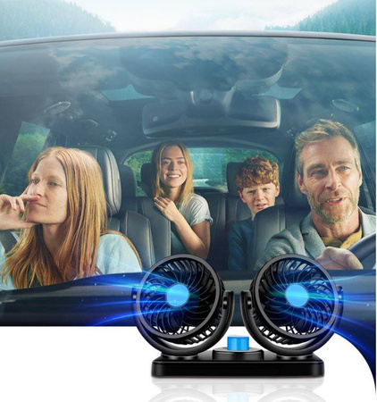 Wentylator samochodowy, wiatrak podwójny FAN