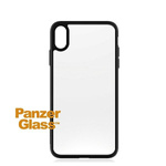 Etui PanzerGlass ClearCase na iPhone Xs Max - przezroczysto-czarne