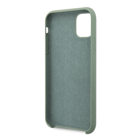Etui Guess Silicone Vintage Gold Logo na iPhone 11 Pro - khaki
