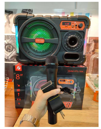 M1 KTS-1308 / Głośnik Bluetooth Bezprzewodowy Boombox Karaoke