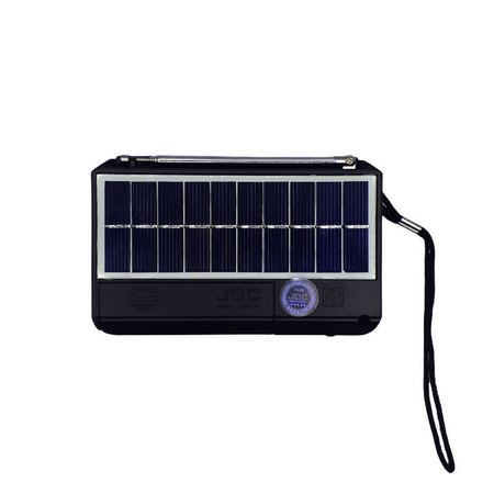 Radio Przenośne JOC z Akumulatorem, FM, Odtwarzacz formatu MP3 USB/TF, Bluetooth, Ładowanie Solarne, Wyświetlacz