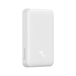 Powerbank Baseus Magnetic Mini 10000mAh USB-C PD 20W / MagSafe 15W - biały + kabel USB-C