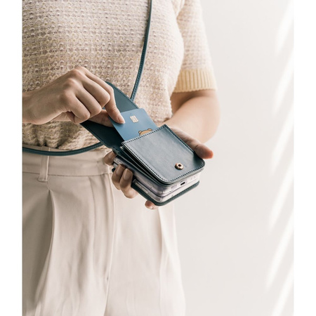 Etui Ringke Signature Card Pocket na Samsung Galaxy Z Flip 4 - niebieski
