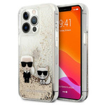 Karl Lagerfeld KLHCP13LGKCD iPhone 13 Pro / 13 6,1" złoty/gold hardcase Liquid Glitter Karl&Choupette