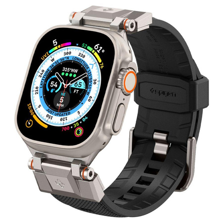 Pasek Spigen Durapro Armor na Apple Watch 4/5/6/7/8/9/SE/ Ultra (42/44/45/49 mm) - czarne