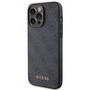 Etui Guess 4G Metal Gold Logo na iPhone 15 Pro Max - szare