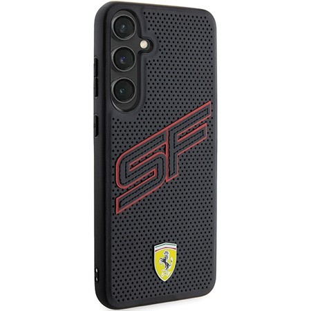Etui Ferrari Big SF Perforated na Samsung Galaxy S24 - czarne