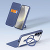 Etui Dux Ducis Skin X Pro na Samsung Galaxy S24+ z MagSafe, klapką i podstawką - niebieskie