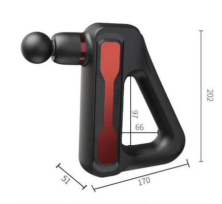 Pistolet do masażu mięśni i powięzi z 8 nasadkami na głowę, HB-003