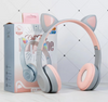 M2/ Świecące Słuchawki bezprzewodowe Kocie Ucho z mikrofonem Bluetooth