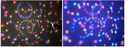 M2/ Kryształowa obracająca się świetlna kula Reflektor LED