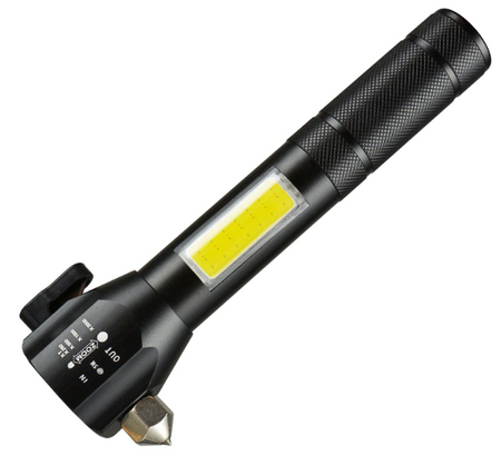 Wielofunkcyjna Latarka Taktyczna LED - 4 Tryby, 1000m Zasięg, USB