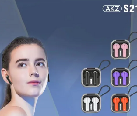 Akz-s21 Bezprzewodowy zestaw słuchawkowy Bluetooth 5.3 Tryb prywatny Tws True Bezprzewodowy sportowy zestaw słuchawkowy Port ładowania typu c