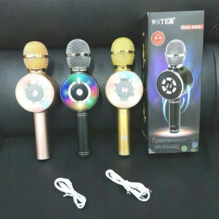 MIKROFON KARAOKE BLUETOOTH dla DZIECI FM nagrywa