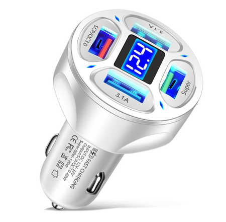 Ładowarka samochodowa 120W QC PD FastCharge