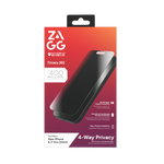Szkło prywatyzujące ZAGG InvisibleShield Glass Elite Privacy 360 na iPhone 16 Pro