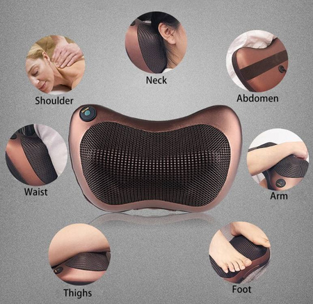 PODUSZKA MASAŻER SHIATSU MASUJĄCA PLECY KARK CIAŁO