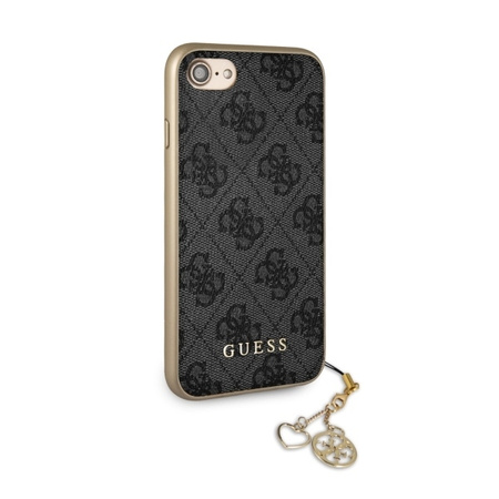 Etui Guess 4G Charms Collection na iPhone 7 / 8 / SE 2020 / SE 2022 - szare